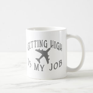 Getting High Airline Pilot Coffee Mug