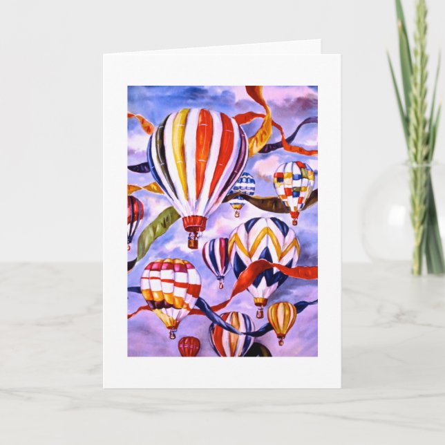 Getting High Balloon Festival Greeting Card (Front)