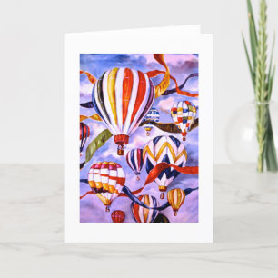 Getting High Balloon Festival Greeting Card