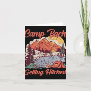 Getting Hitched Bride Squad Vintage Camp Bachelore Card