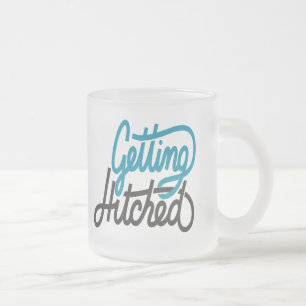 Getting Hitched Frosted Glass Coffee Mug