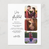 Getting Hitched Photo Collage Wedding Invitation