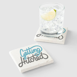 Getting Hitched Stone Coaster