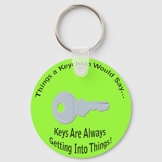 Getting Into Things Key Lt Keychain (Front)