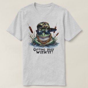 Getting Jiggy Funny Toad Graphic Quote T-Shirt