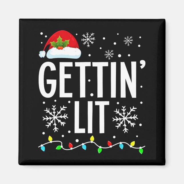 Getting Lit Bride Squad Bachelorette Bridal Party  Magnet (Front)