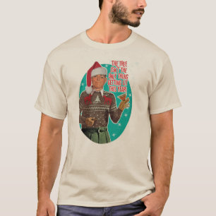 Getting Lit For Christmas Guy - Retro T Shirt 