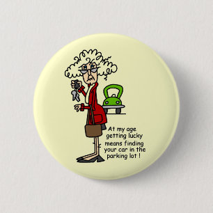 Getting Lucky Humour 6 Cm Round Badge
