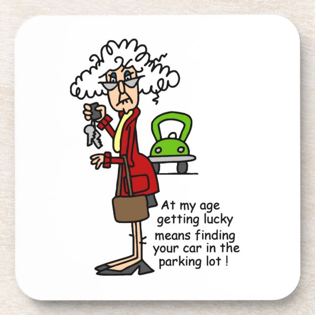 Getting Lucky Humour Coaster (Front)