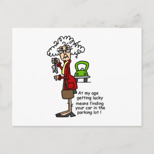 Getting Lucky Humour Postcard