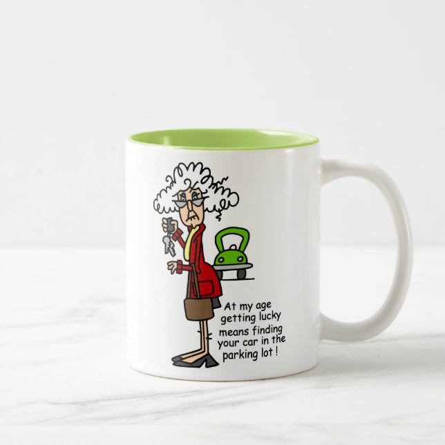 Getting Lucky Humour Two-Tone Coffee Mug (Right)