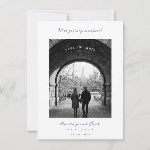 Getting married Blue Save The Date