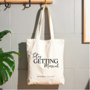 Getting Married Bride To Be Gifts   Bride Name Tote Bag