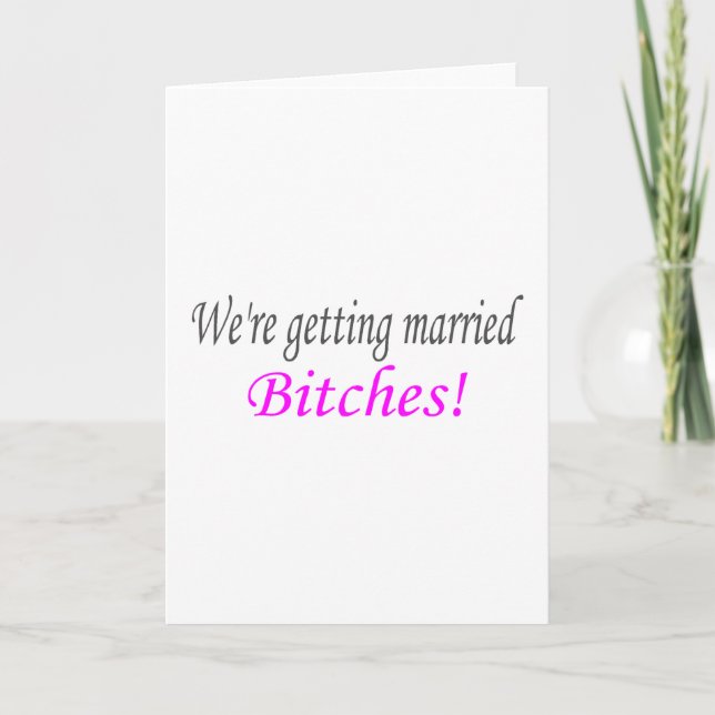 Getting Married Card (Front)