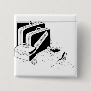 Getting Married Classy Special Custom 15 Cm Square Badge