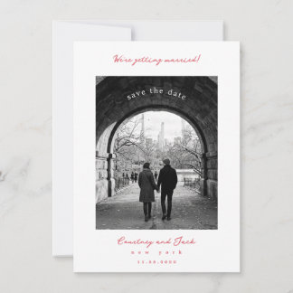 Getting married Coral Save The Date