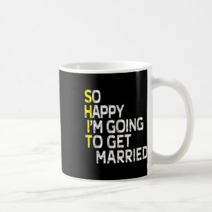 Getting Married Funny Engagement Party Gag Groom B Coffee Mug
