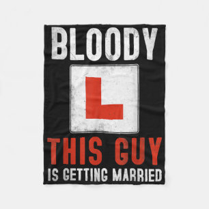 Getting Married Proposal Idea For Fiancé & Men Fleece Blanket
