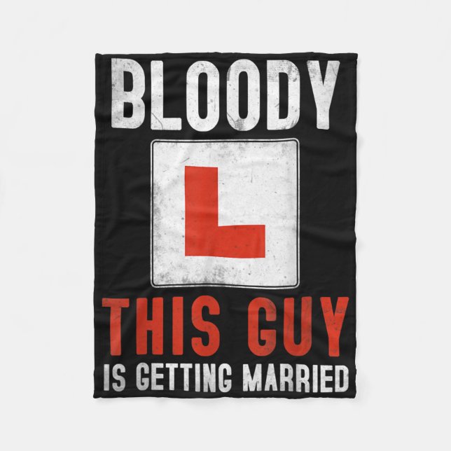 Getting Married Proposal Idea For Fiancé &amp; Men Fleece Blanket (Front)
