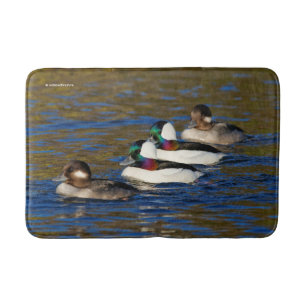 Getting My Ducks in a Row: Four Buffleheads Bath Mat