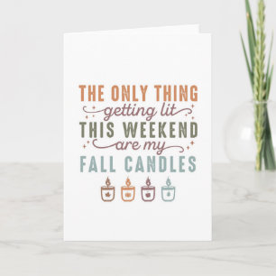 Getting My Fall Candles Card