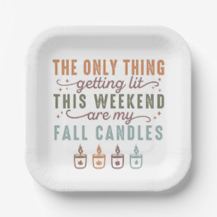 Getting My Fall Candles Paper Plate