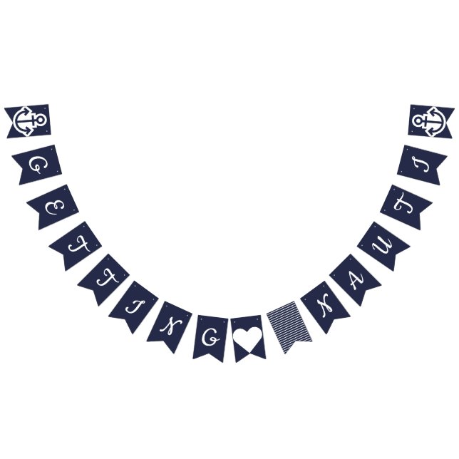 Getting Nauti Bachelorette Party Nautical Bunting (All)