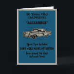 Getting Old 50th Birthday Joke Vintage Car Funny Card<br><div class="desc">Make that 50th Birthday special with this funny vintage retro style card. The humor used is something we can all relate to. Easily customize the text of this birthday card using the template provided.</div>