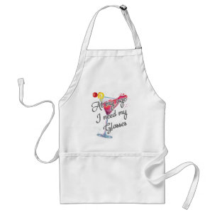 Getting Old At My Age I Need My Glasses Wine Lover Standard Apron
