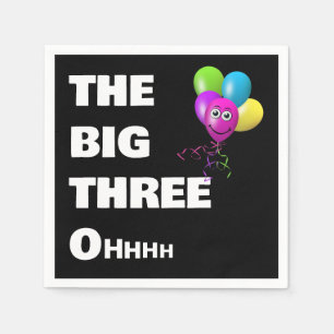 Getting Older 30th Birthday Party Humor Napkin