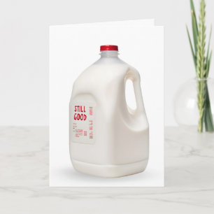 Getting Older Birthday Humour Gallon of Milk Card