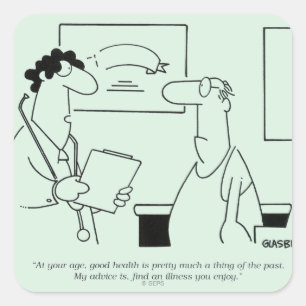 Getting Older Square Sticker