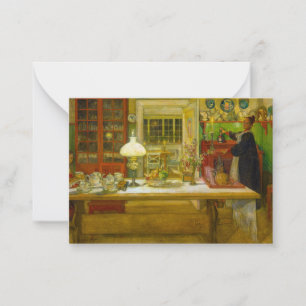 Getting Ready for a Game, 1901 by Carl Larsson Card