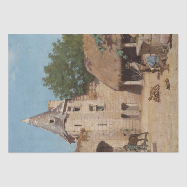 Getting Ready for the Hunt (by Paul Peel) Tissue Paper (Front)