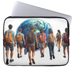 Getting Ready for the World Back to School Laptop Sleeve