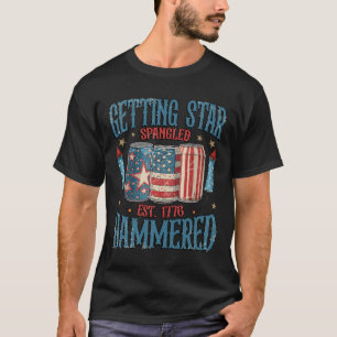 Getting Star Spangled Hammered Vintage 4th Of July T-Shirt