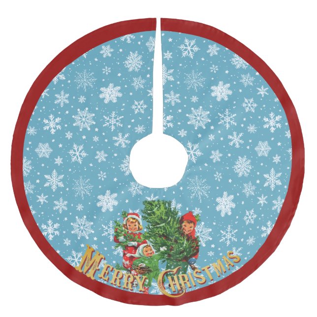 Getting The Christmas Tree Brushed Polyester Tree Skirt (Front)