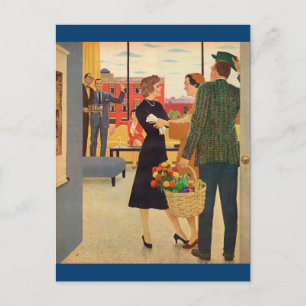 Getting together at the Cibulskis' Postcard