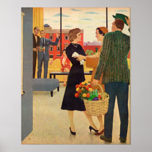 Getting together at the Cibulskis' Poster