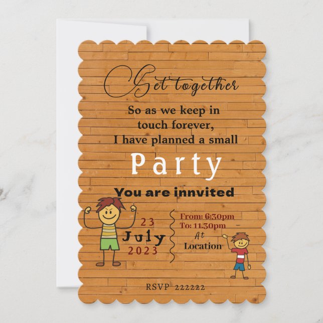 Getting together Invitation (Front)