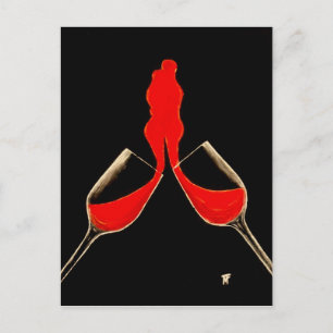 Getting together postcard