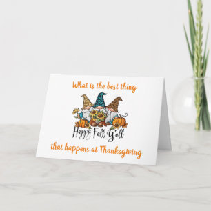 GETTING TOGETHER W/ FAMILY & FRIENDS THANKSGIVING  CARD