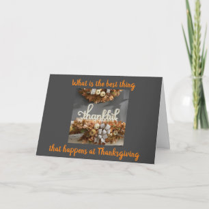 GETTING TOGETHER W/ FAMILY & FRIENDS THANKSGIVING CARD