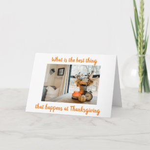 GETTING TOGETHER W/ FAMILY & FRIENDS THANKSGIVING  CARD