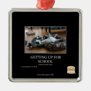 Getting Up For School Metal Tree Decoration