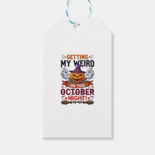 Getting Weird Halloween Pumpkin Ghosts Witch Hat_1 Gift Tags