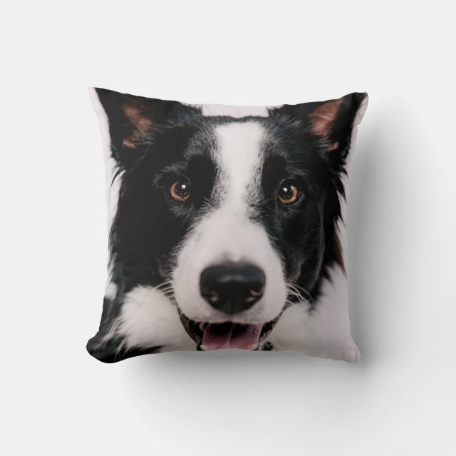 Getty Images | A Smiling Border Collie Cushion (Front)