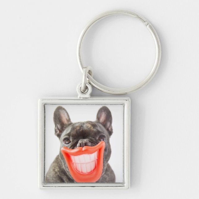 Getty Images | A Smiling Dog Key Ring (Front)