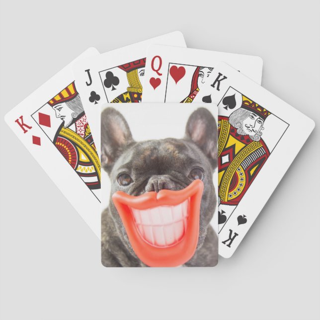 Getty Images | A Smiling Dog Playing Cards (Back)