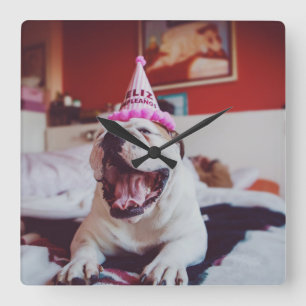 Getty Images   British Bulldog Square Wall Clock